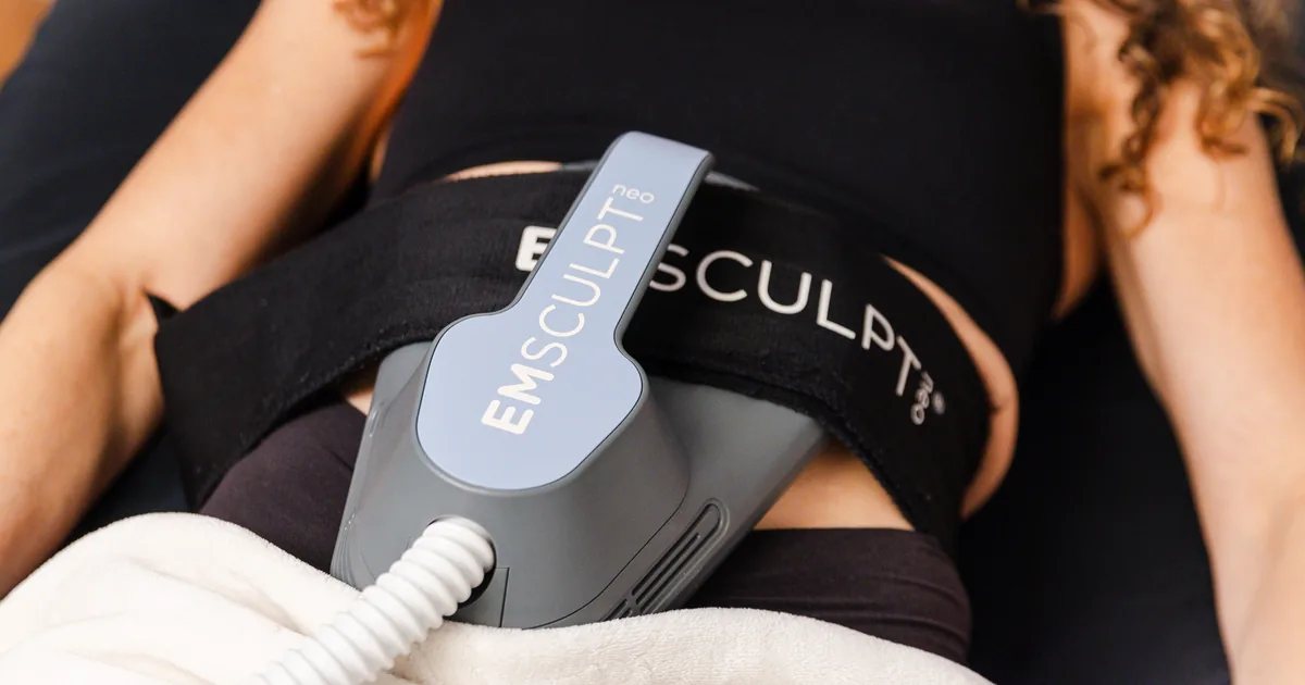 EMSCULPT NEO session in progress at iCRYO St. Johns, Florida