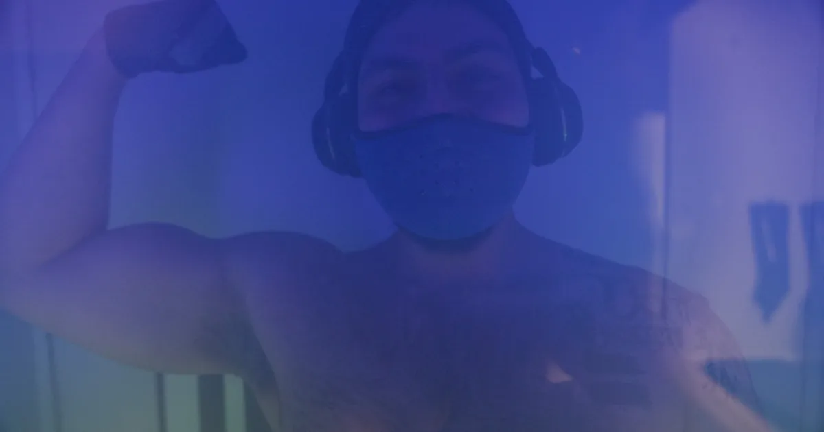 Athlete recovering with whole-body cryotherapy at iCRYO St. Johns, FL