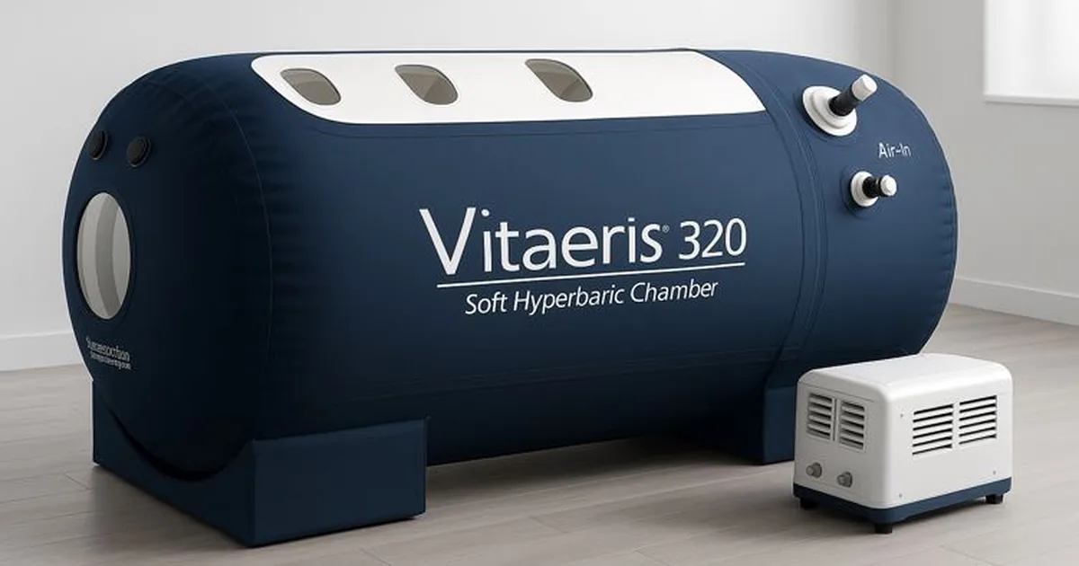 OxyHealth Vitaeris 320 soft-shell mild hyperbaric chamber at iCRYO St. Johns, FL