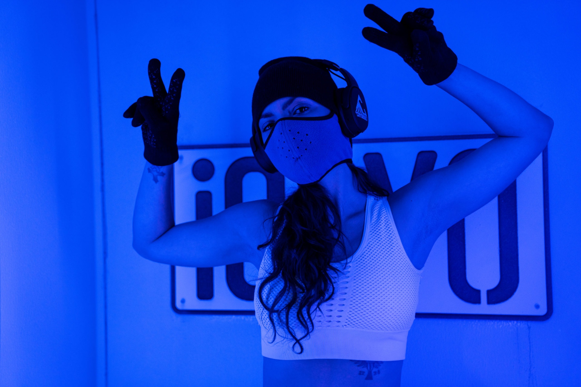 Person experiencing whole body cryotherapy at iCRYO St Johns