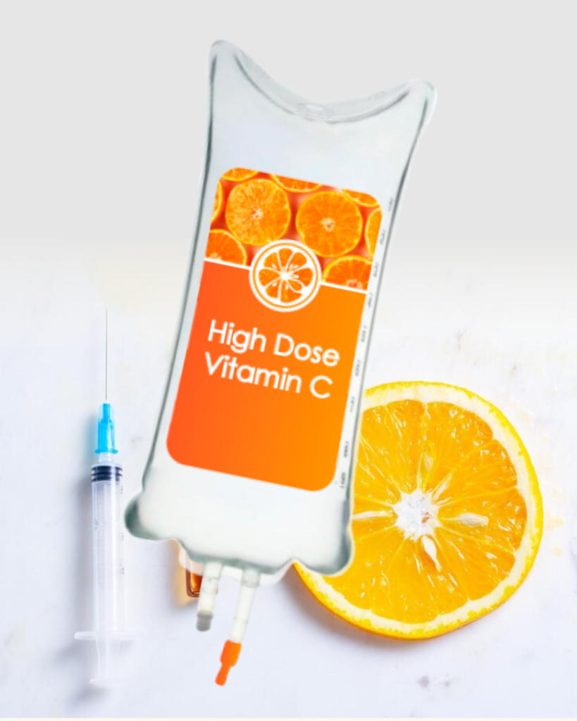 High-Dose Vitamin C IV bag — pharmaceutical-grade ascorbic acid