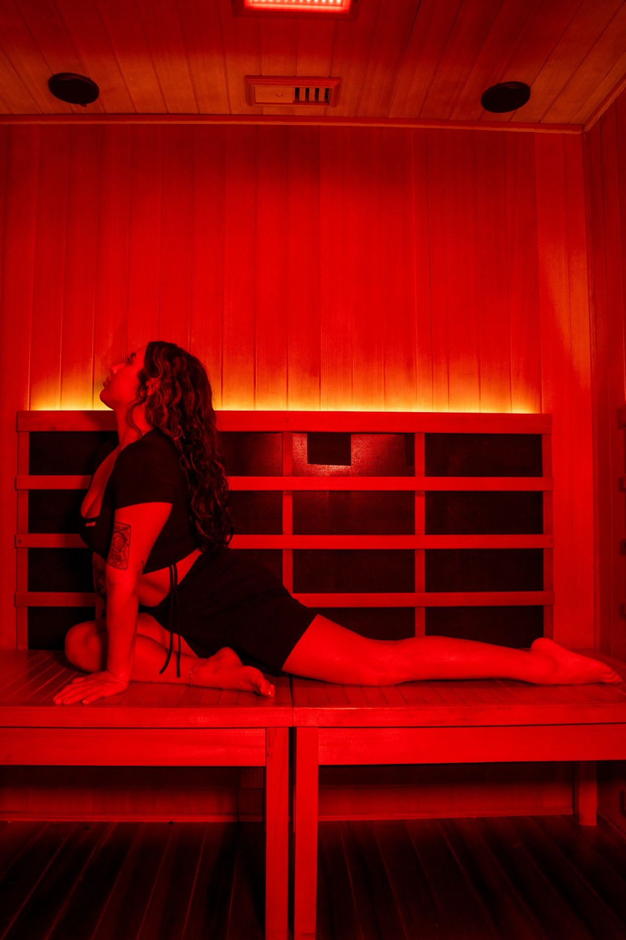 Private Sauna Suite — Infrared Sauna at iCRYO St Johns. Full-spectrum · 30 min